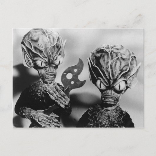 SAUCER MEN POSTCARD BRIEFKAART (Voorkant)