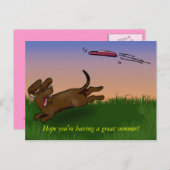 saucerhond briefkaart (Voorkant / Achterkant)