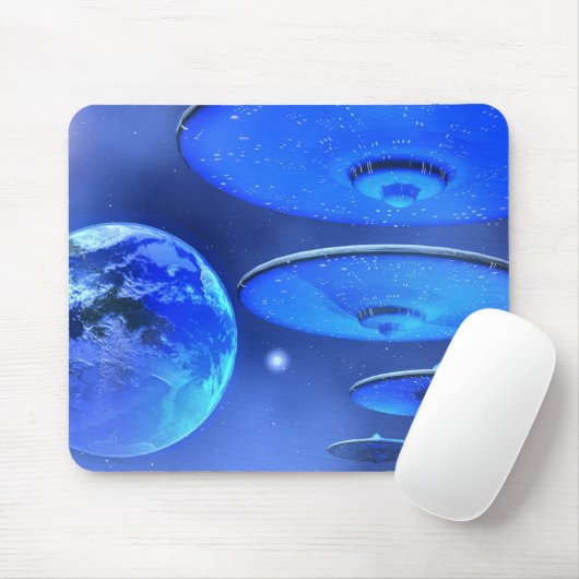 SAUCERS MOUSEPAD MUISMAT (Met muis)