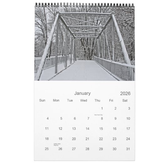 Saucon Valley, één pagina-kalender Kalender (Jan 2026)