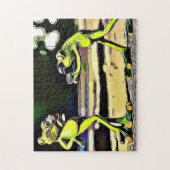 Saucy Frogs Jigzaag Legpuzzel (Verticaal)
