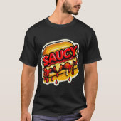 SAUCY GEHAKTBAL SANDWICH 8 T-SHIRT (Voorkant)