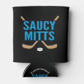 Saucy Mitts Hockey Sticks Coozie (Voorkant)