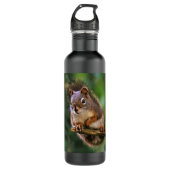 Saucy Red Squirrel in Fir Waterfles (Voorkant)