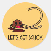 Saucy-Sticker Ronde Sticker (Voorkant)