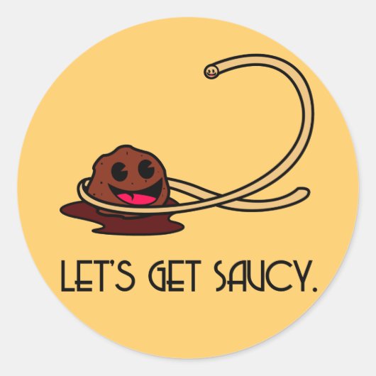 Saucy-Sticker Ronde Sticker (Voorkant)