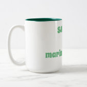 Saucy Tweekleurige Koffiemok (Links)