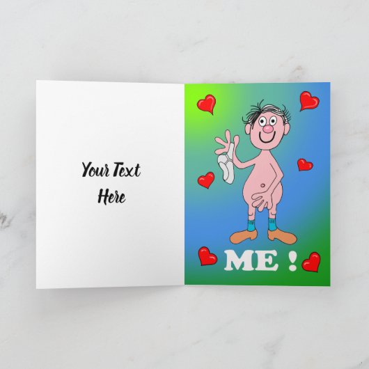 Saucy Verjaardag Kaart (Binnen)