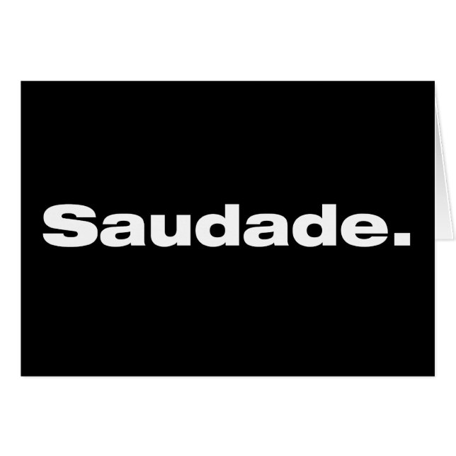 Saudade (Voorkant Horizontaal)