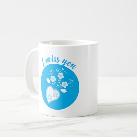 Saudade betekent dat ik je Portugese hart mis Koffiemok (Voorkant links)