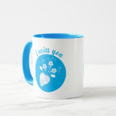 Saudade betekent dat ik je Portugese hart mis Mok (Voorkant links)