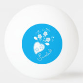 Saudade betekent dat ik je Portugese hart mis Pingpongbal (Voorkant)