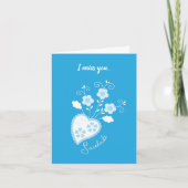 Saudade betekent ik mis je Portugese hart Kaart (Voorkant)