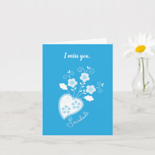 Saudade betekent ik mis je Portugese hart Kaart