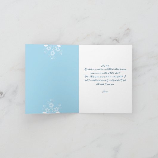 Saudade betekent 'ik mis je' Portugese ziel Kaart (Binnen)