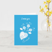 Saudade betekent 'ik mis je' Portugese ziel Kaart (Gele Bloem)