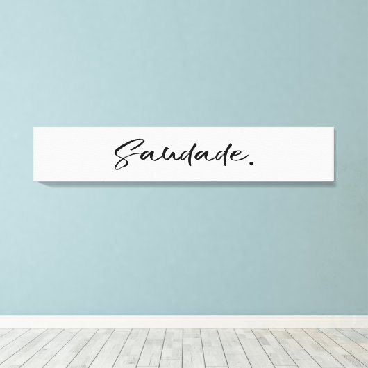 Saudade Black Canvas Afdruk (Insitu (Houten vloer))