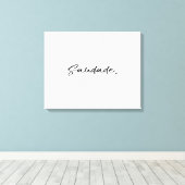 Saudade Black Canvas Afdruk (Insitu (Houten vloer))
