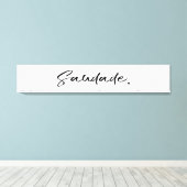 Saudade Black Canvas Afdruk (Insitu (Houten vloer))