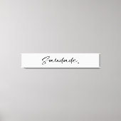 Saudade Black Canvas Afdruk (Voorkant)