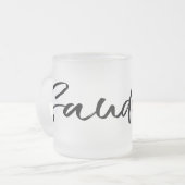 Saudade Black Matglas Koffiemok (Voorkant links)