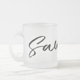 Saudade Black Matglas Koffiemok