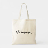 Saudade Black Tote Bag (Achterkant)