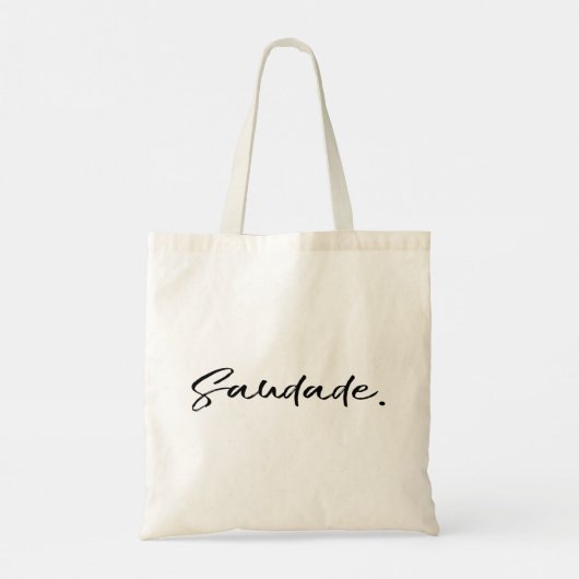 Saudade Black Tote Bag (Achterkant)