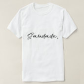 Saudade Black Unisex T-shirt (Design voorkant)
