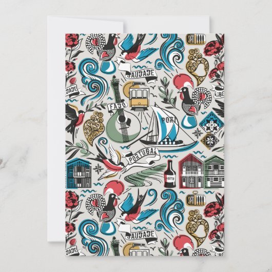 Saudade // populaire motieven uit Portugal Bedankkaart (Voorkant)
