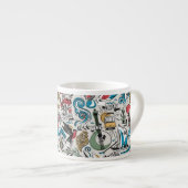 Saudade // populaire motieven uit Portugal Espresso Kop (Voorkant rechts)