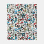 Saudade // populaire motieven uit Portugal Fleece Deken (Voorkant)