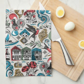 Saudade // populaire motieven uit Portugal Theedoek (Quarter Fold)