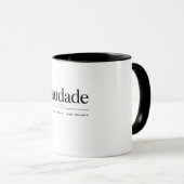 Saudade Premium Mok – Minimalistische Portugese Ty (Voorkant rechts)