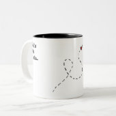 Saudade Tweekleurige Koffiemok (Voorkant links)