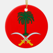 SAUDI ARABIA* Aangepaste kerstversiering Keramisch Ornament (Voorkant)