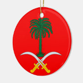 SAUDI ARABIA* Aangepaste kerstversiering Keramisch Ornament (Links)