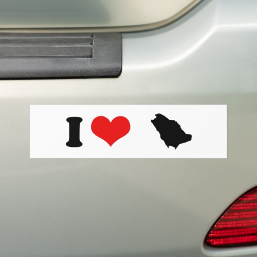 SAUDI ARABIA BUMPERSTICKER (Op auto)