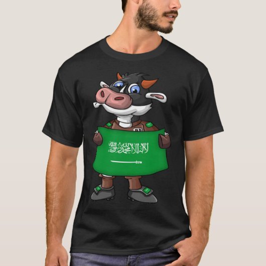 Saudi Arabia Cow Fan T-shirt (Voorkant)