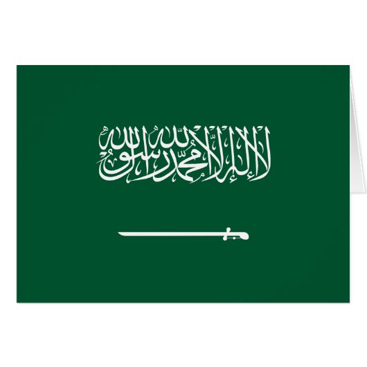 Saudi Arabia Flag (Voorkant Horizontaal)