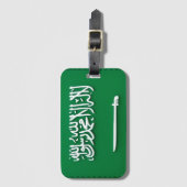 Saudi Arabia Flag Bagagelabel – Stijlvolle Travel  (Voorkant (verticaal))