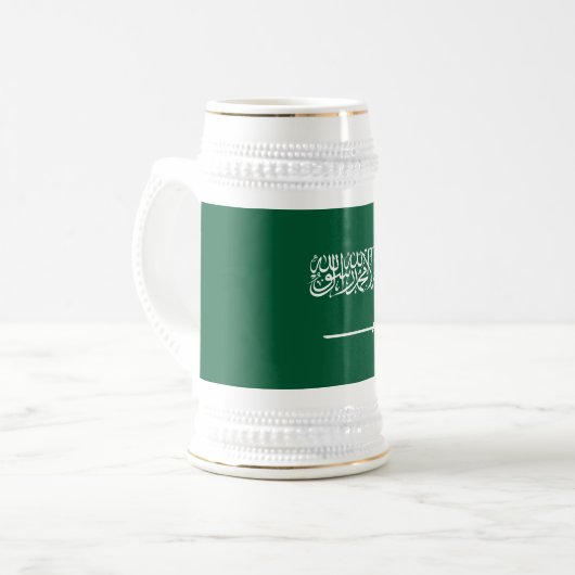 Saudi Arabia Flag Bierpul (Voorkant links)