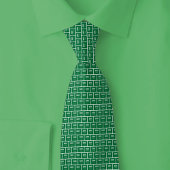 Saudi Arabia Flag Brick Pattern Stropdas