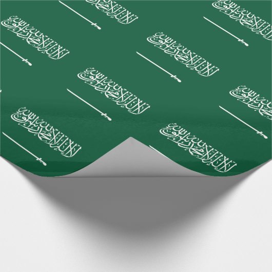 Saudi Arabia Flag Cadeaupapier (Hoek)
