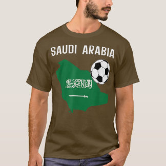 Saudi Arabia Flag Jersey Soccer Football T-shirt