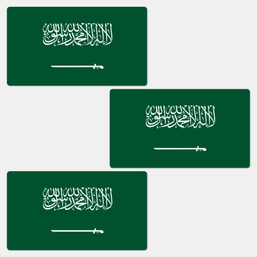 Saudi Arabia Flag Labels (Groep)