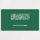 Saudi Arabia Flag Labels (Design 1)