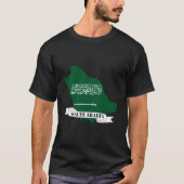 saudi arabia flag map t-shirt (Voorkant)
