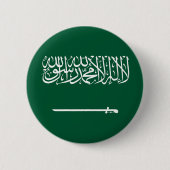 Saudi Arabia Flag Ronde Button 5,7 Cm (Voorkant)