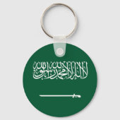 Saudi Arabia Flag Sleutelhanger (Voorkant)